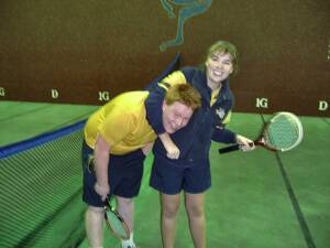 Ali Watson is serious about her tennis!